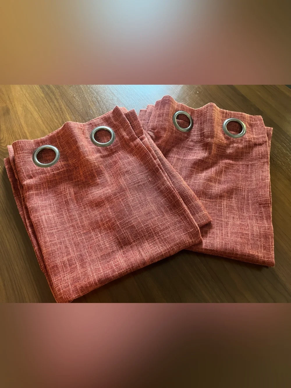 Better Homes And Gardens Clay Brick Textured Grommet Curtain Panel Set of 2